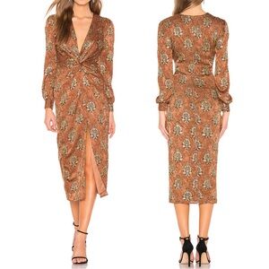 Majorelle Augustina Midi Dress in Arabian Copper